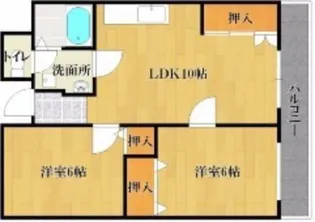 南薫ハイツ【508号号室】の間取り