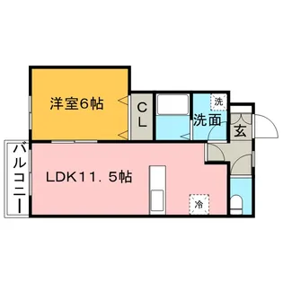 ヴィラ・クローバー【102号号室】の間取り