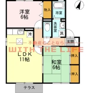 セジュールシャンス【201号号室】の間取り