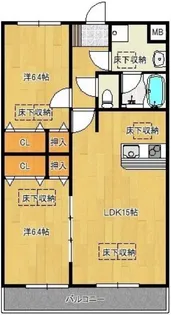 ルネスコートNewR(ニューアール)【103号号室】の間取り