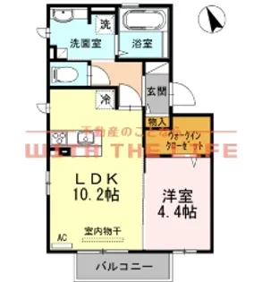 ウエストヒルズ【201号号室】の間取り