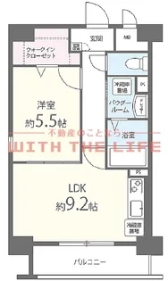 1LDKの間取り画像