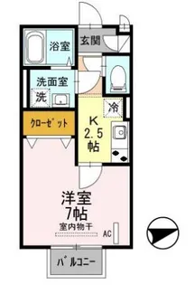 アステイオン【101号号室】の間取り