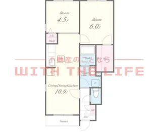 リベルテI【106号号室】の間取り