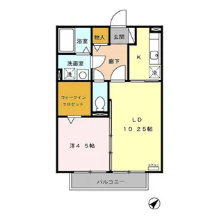 セジュールさくら【202号号室】の間取り