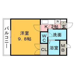 8LEAVES【103号号室】の間取り