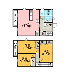 エスポワールうめみつの間取り