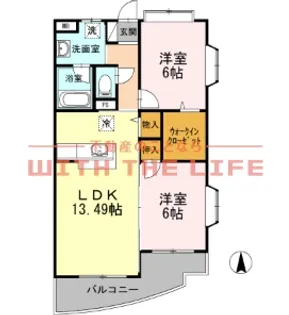 メゾンドーム【105号号室】の間取り