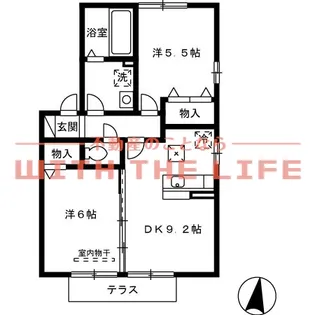 ラトンラヴール【Ⅰ101号号室】の間取り