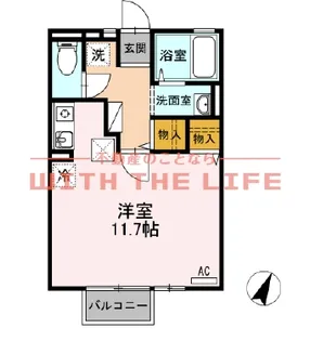 エクセル東合川【103号号室】の間取り