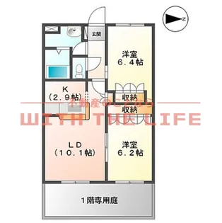 シャンピア M・K【1階】の間取り