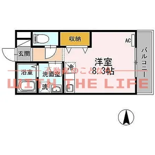 オリーヴァ花畑【302号号室】の間取り