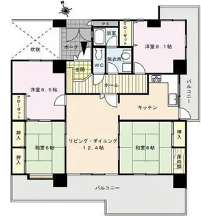 4LDKの間取り画像