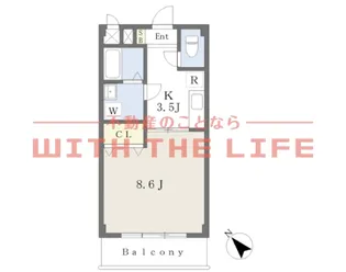 ビューカトレア【102号号室】の間取り
