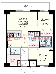 ムーンリバーJR久留米駅前【6階】の間取り