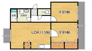 高嶋ハイツ【106号号室】の間取り