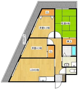 シャルム六ツ門【702号号室】の間取り