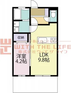 White Stone Ⅲ番館【103号号室】の間取り