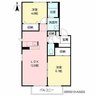 メゾン・ド・ソリア【202号号室】の間取り