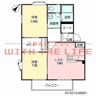 マルセイユ西町【201号号室】の間取り