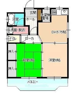 櫛原ハイツ【101号号室】の間取り