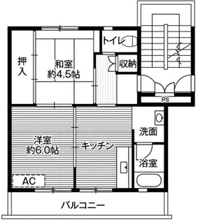 ビレッジハウス荒木【1-103号号室】の間取り