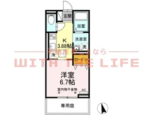 ガナール【103号号室】の間取り