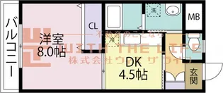 エスポワール【103号号室】の間取り