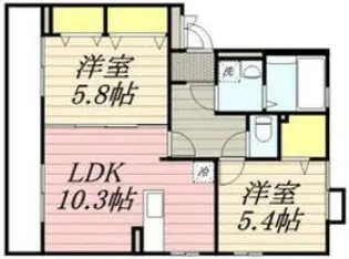 セレッソⅡ番館【1階】の間取り