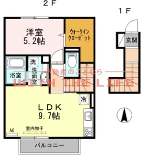 ヴァン・テ・アン【202号号室】の間取り
