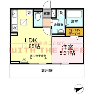 ルピナ梅満【102号号室】の間取り
