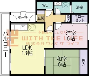 アベニール国分【A301号号室】の間取り
