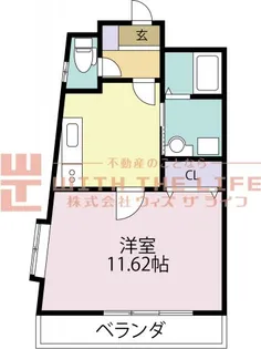 シャトレNAKAMURA【201号号室】の間取り