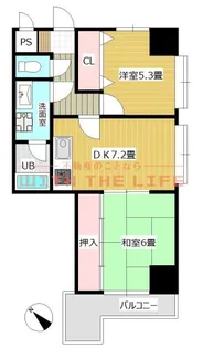 エスポワール六ツ門【302号号室】の間取り