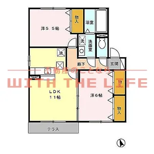 アルシオネ【B105号号室】の間取り