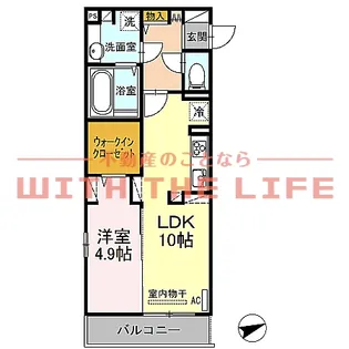 フロレゾン【A305号号室】の間取り