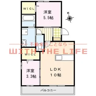 ロワゾー・ブリュ【305号号室】の間取り