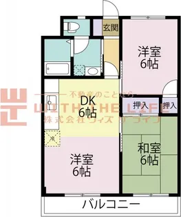 内野ハイツ【202号号室】の間取り