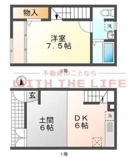 R-BOX津福Ⅲ【5号室】の間取り