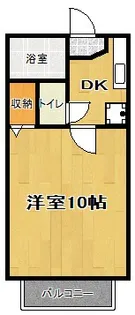 カムアイズ宮ノ陣【203号室】の間取り