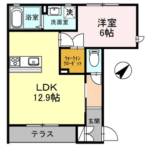 HEARTY'S ENT(ハーティーズエント)【G102号号室】の間取り