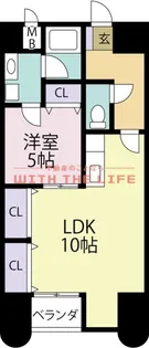 悠ハイム花畑【3階】の間取り