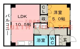 コーポラスF3【302号号室】の間取り