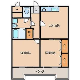 鎮西産業ビル【805号号室】の間取り