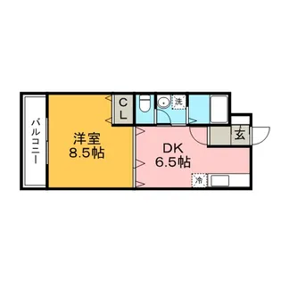 クラウンV【3階】の間取り