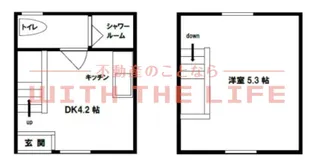 ikka豆津B棟【6号室】の間取り