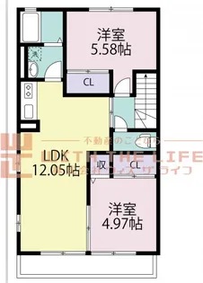 ハピネスさくら【203号号室】の間取り