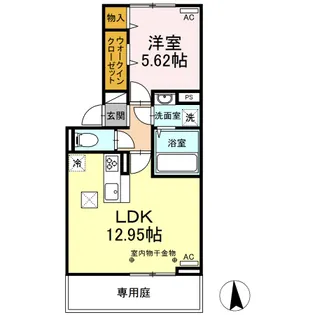 フリーデン国分【306号号室】の間取り