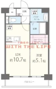 グランドシャトー花畑T・S【802号号室】の間取り