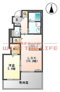アジャートK【102号号室】の間取り
